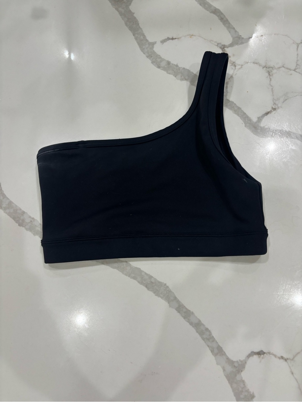 Jo & Jax Dancewear One-Shoulder Black Sports Bra